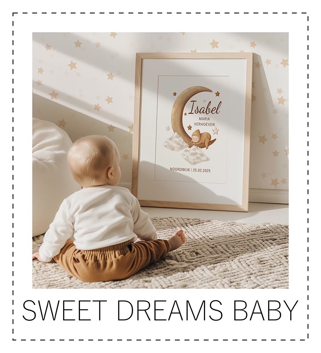 babykamer baby sweet dreams naturel aardetinten
