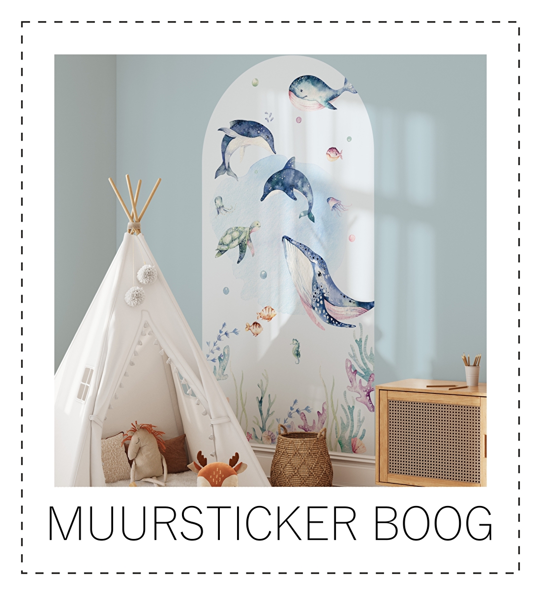 MUURSTICKERS BOOG KINDERKAMER
