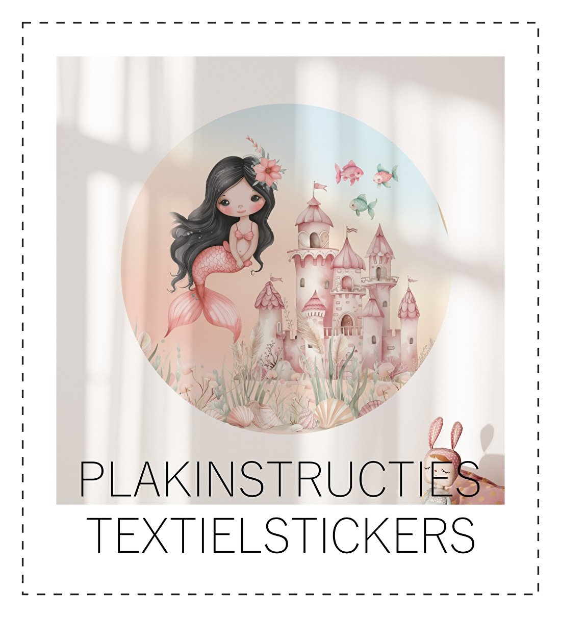 TEGEL PLAKINSTRUCTRIES TEXTIELSTICKERS
