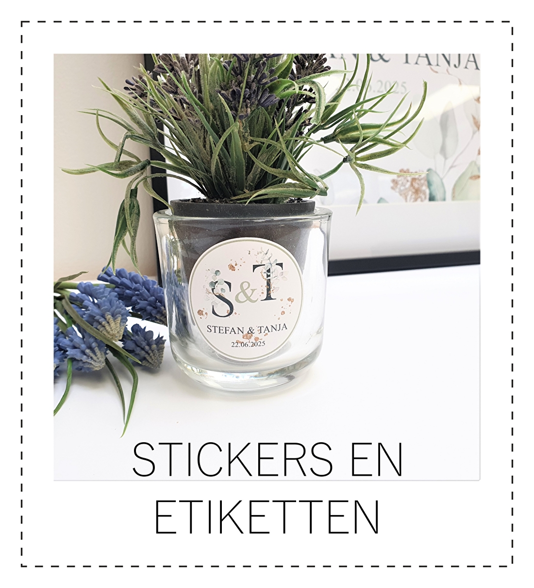 trouwen bruiloft etiket sticker