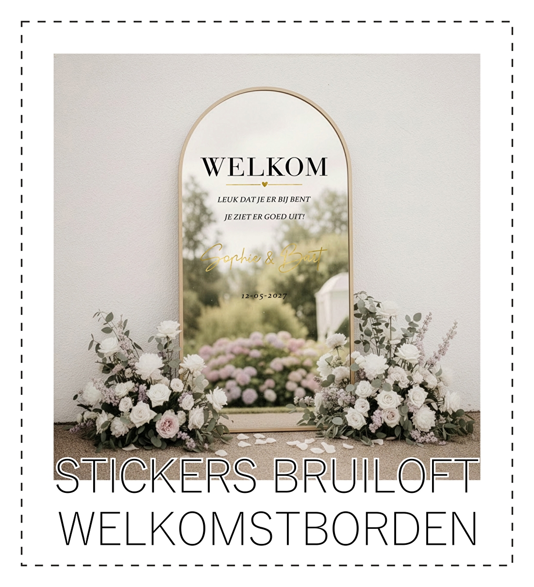 stickers welkomstborden bruiloft