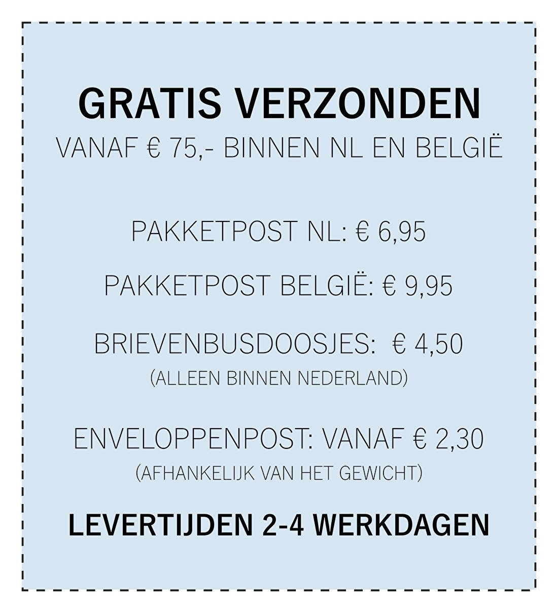 verzendkosten