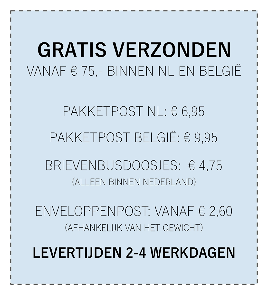 verzendkosten