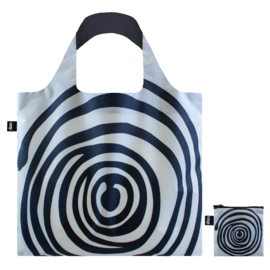 LOQI vouwtasje  - Spirals black gerecycled