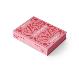 Printwork storage box - precious things - pink