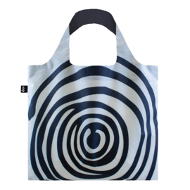 LOQI vouwtasje  - Spirals black gerecycled