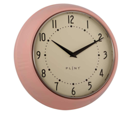 Plint Retro wand klok roze