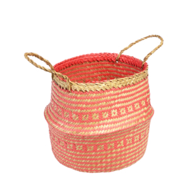 Rex London seagrass coral basket small