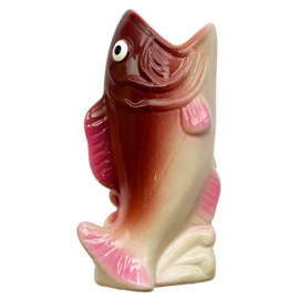 Kitsch Kitchen Fish candle holder - donkerroze