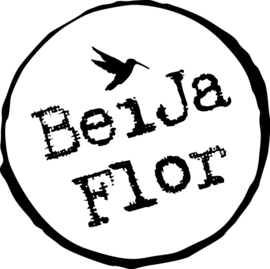 Beija Flor  vloermat Flora Bella Indigo 80x240