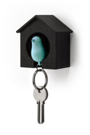 Qualy sparrow keyholder blauw
