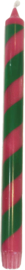 Kitsch Kitchen dinerkaars roze/groen streep