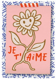 Snor Ik vind je lief ansichtkaarten boekje