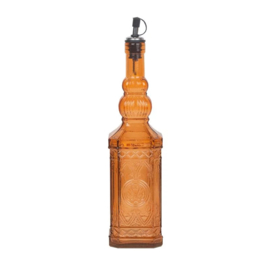 Kitsch Kitchen fles gerecycled glas oranje 700 ml