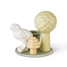 Dottir Sweet stories Chick candlestick - sage