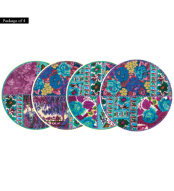 Beija Flor Gipsy round placemat  violet