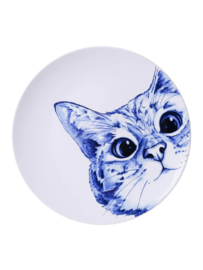 Heinen wandbord Poes
