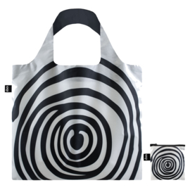 LOQI vouwtasje  - Spirals black gerecycled