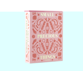 Printwork storage box - precious things - pink