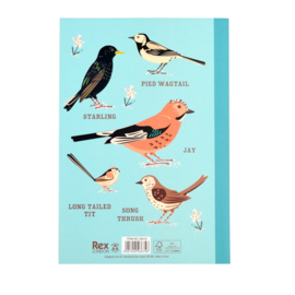 Rex London Garden birds A5 notebook