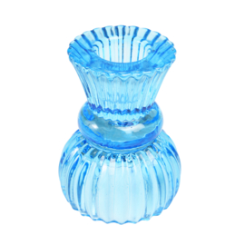 Rex London candle holder blue