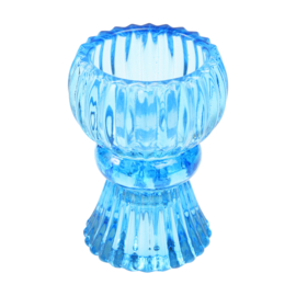 Rex London candle holder blue