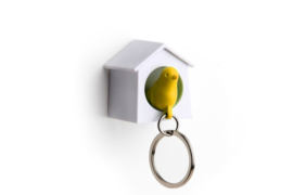 Qualy mini sparrow keyring oranje