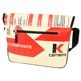 Rex London recycled cement zak koerier tas