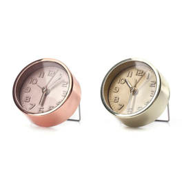 Kikkerland mini alarm clock gold & copper