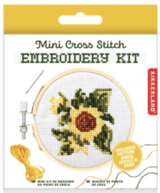 Kikkerland | Mini embroidery kit sunflower