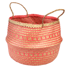 Rex London seagrass coral basket large