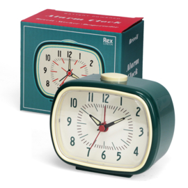 Rex London Retro wekker petrol blue
