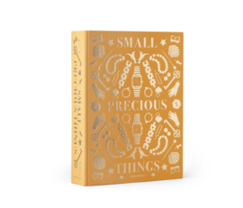 Printwork storage box - precious things - yellow