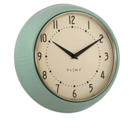 Plint Retro wand klok l.groen