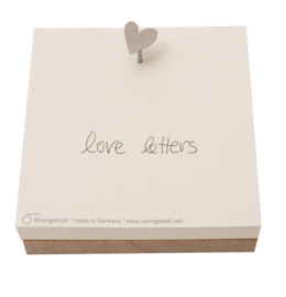 Raumgestalt Love letters kladblokje (in a box)