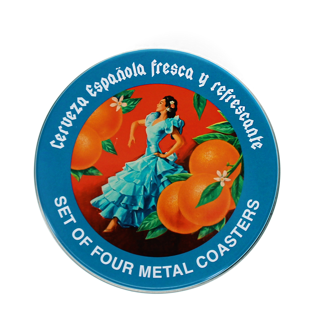Rex London metal coasters (4) - Cerveza Española
