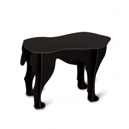 Ibride Sultan dog stool black