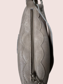 Beige leren schoudertasje Fee incl etui