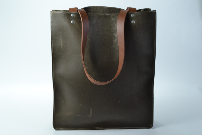 Wonderbaar Grote groen / bruine leren shopper | Leren tassen | Buffalo Bags UD-77