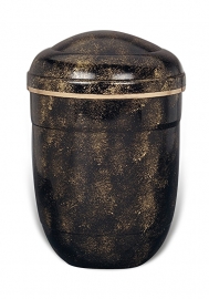 Zwart / gouden urn