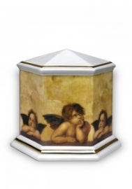 Porseleinen urn  (Alleen op aanvraag beschikbaar en prijs)