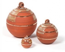 Precious Ceramic Circles brick red