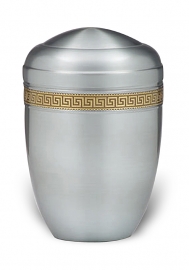 Aluminium urn met sierband