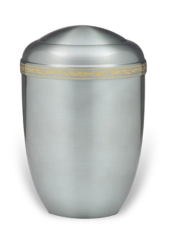 Aluminium urn met sierband