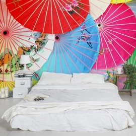 Vliesbehang Chinese Parasols (vanaf)