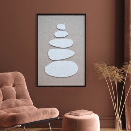 Feltro Acustico 009 B Stacked Ovals