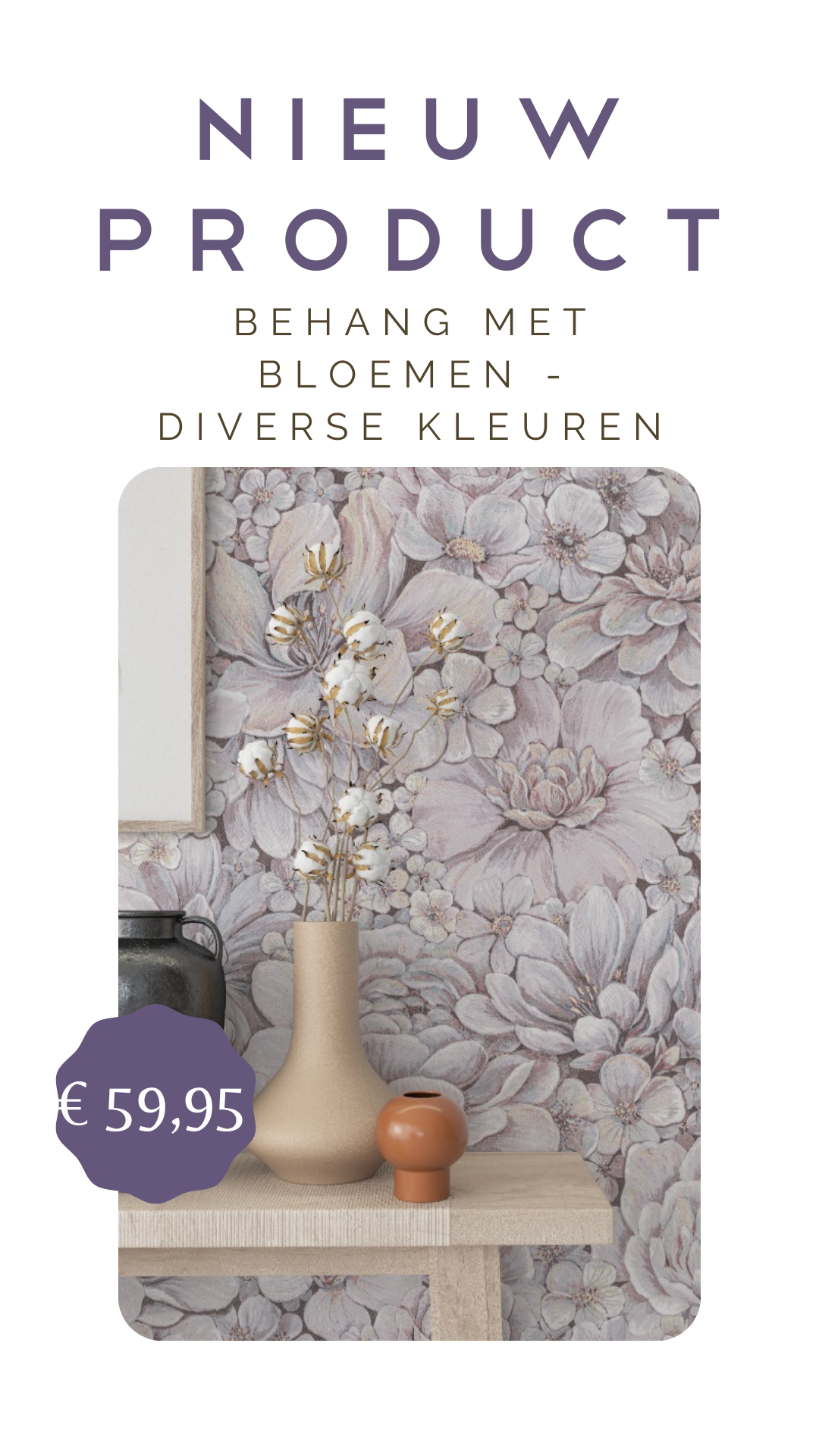 Botanica behang met bloemen