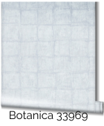 Botanica 33969 behang met vierkante tegels grijs blauw