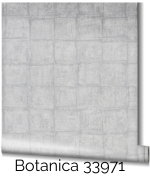 Botanica 33971 behang met vierkante tegels grijs blauw
