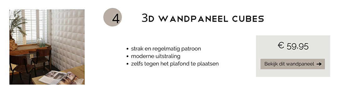 3D wandpaneel Cubes